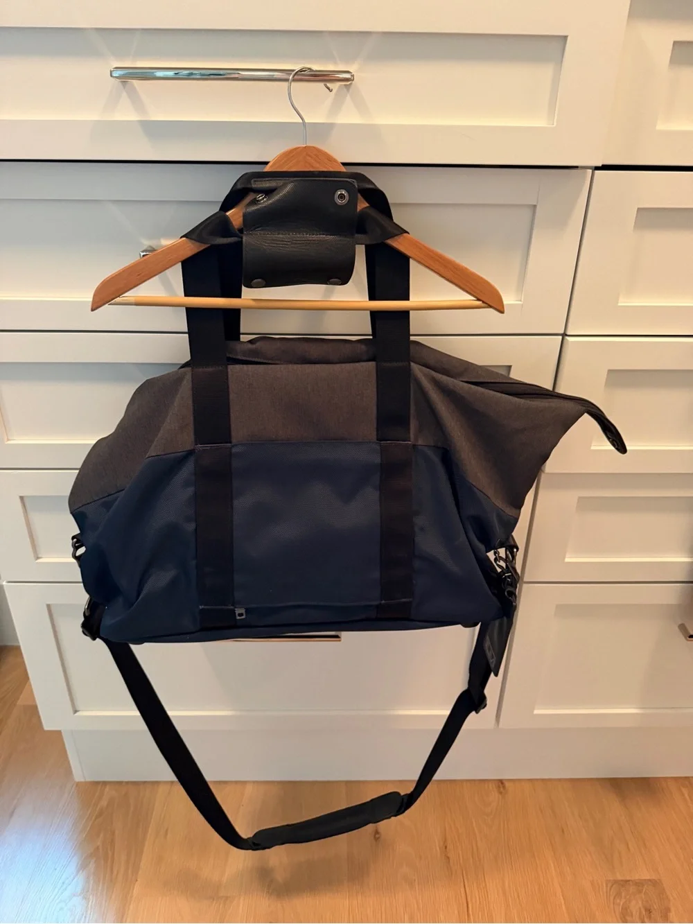 Tumi Navy and Charcoal Travel Duffel
